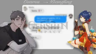 Osamu Miya as Xiangling∙Genshin Impact∙1/??⭒haikyuu text skits⭒