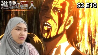 KENNY'S DEATH | Attack On Titan Season 3 Episode 10 REACTION INDONESIA