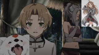 Who does Rudy like the most? The holy beast! The girl's blush is better than anything else...