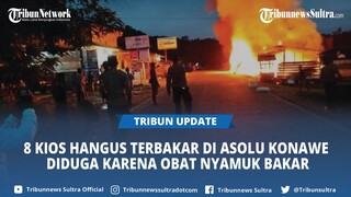 BREAKING NEWS 8 Kios Hangus Terbakar di Desa Asolu Konawe Sulawesi Tenggara