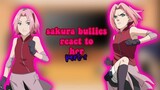 Sakura bullies react to future+uchiha family|NARUTO|Haruno sakura|part-2/2|lazy