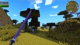 Minecraft Mod: A Qi's Magical Sword and Thousand Blades Battle Endless Set! The ending? fat fatty fish