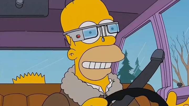 The Simpsons: Why do the days after New Year go by so quickly? High-tech gadgets are so powerful!