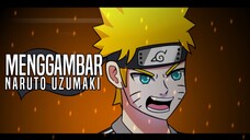 Menggambar Naruto Uzumaki Lagi Main Bola