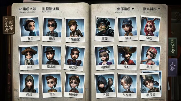 Identity V Streamer Roundup (A Tribute to All Characters — Some characters couldn’t be found by the 