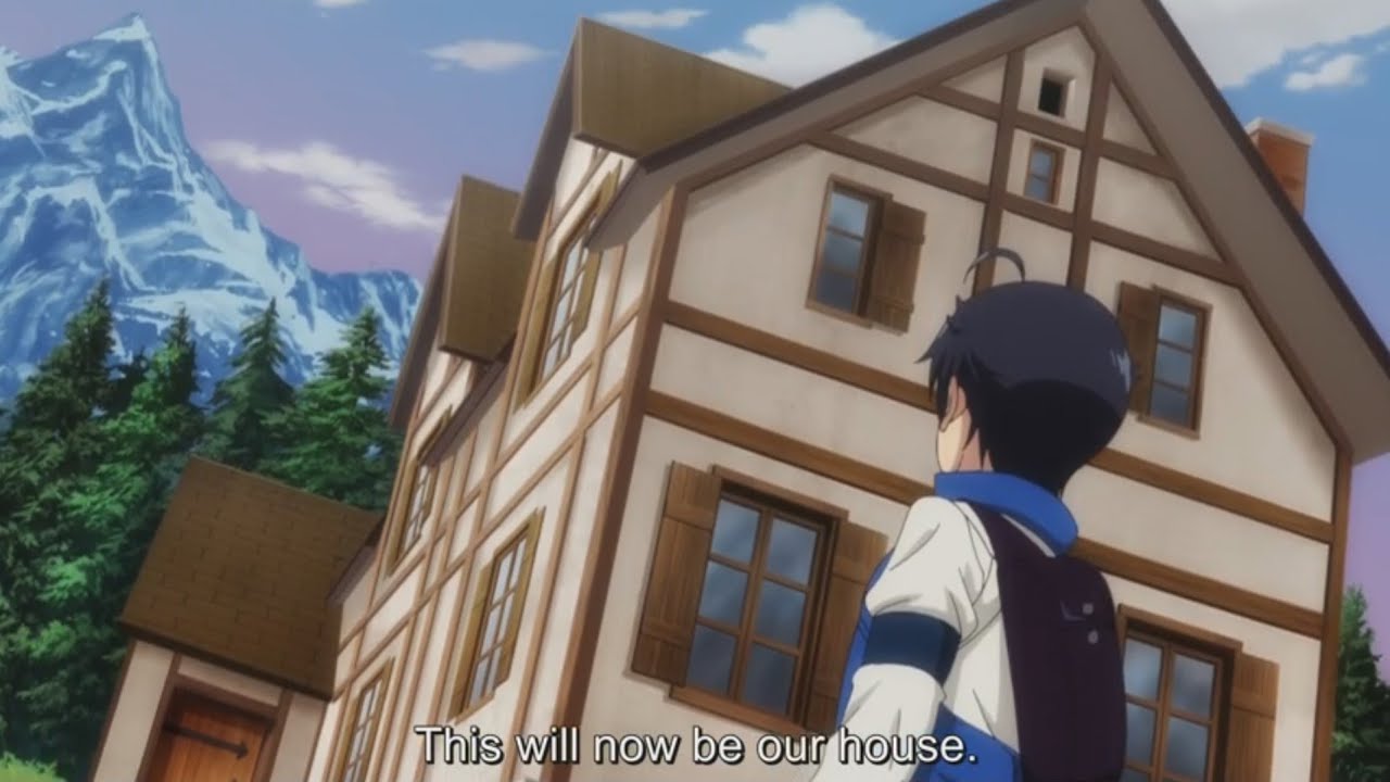 Michio buyes a new house to live with roxanne - Isekai Meikyuu de Harem wo  episode 8 - BiliBili
