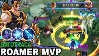 Gatotkaca Roaming MVP, Insane Damage!! - Mage Build Roamer ~ MLBB