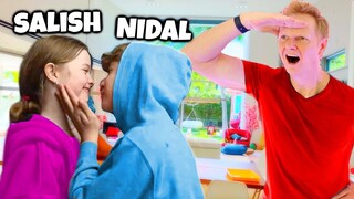 Salish & Nidal KISS ON CAMERA.. (Jordan Matter is MAD)