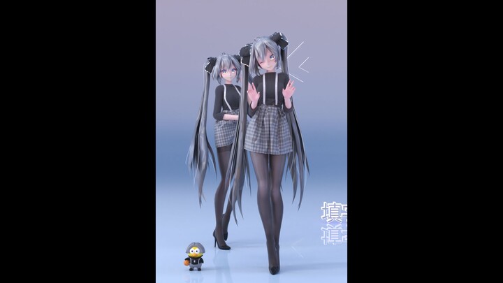 Hanya karena masa depan! MD Cloth MMD "BrooklynBloodPop!" Render Hatsune MIKU C4D OC (layar vertikal