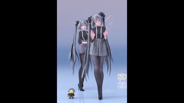 เพียงเพราะอนาคต! MD Cloth MMD "BrooklynBloodPop!" การเรนเดอร์ Hatsune MIKU C4D OC (หน้าจอแนวตั้ง)