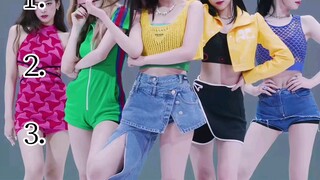 up本人VS我的一个女同朋友 对kpop各女团的好感