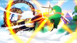 Zoro Vs. Awakened Kaku (English Sub)