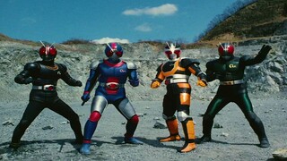 Kamen Rider: Menjelajah dunia masa lalu, empat ksatria muncul bersamaan untuk bertarung!