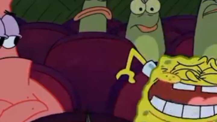 Spongebob Squarepants tertawa terbahak-bahak