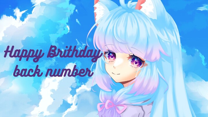 Happy Brithday_back number Cover by isabella naemi