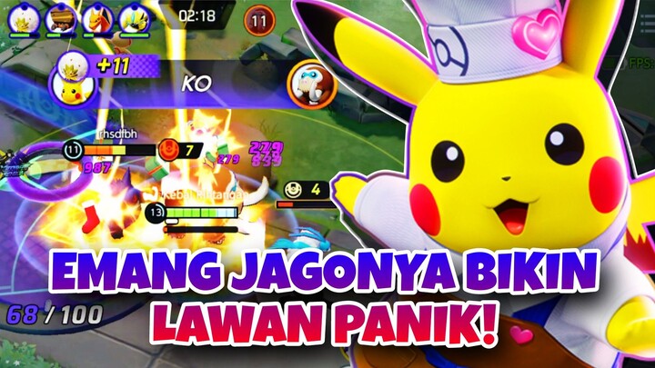 PIKACHU EMANG JAGONYA BIKIN LAWAN PANIK! - Pokemon Unite Moments