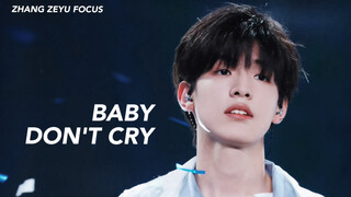 ทำไมไอดอลต้องมีเวทีตลอด | จางเจ๋ออวี้ "Baby Don't Cry" ไลฟ์สดเต็มจอ 4K | คอนเสิร์ต TF Family Butterf