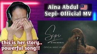 Aina Abdul - Sepi ( Official Music Video) || reaction
