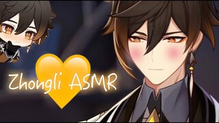 Zhongli talks to you ASMR (+Rain sounds) 🐉💛🏞 | Genshin Impact ASMR | For Sleep/Relaxation