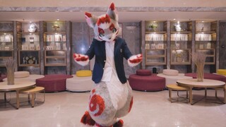 【การเต้นรำ Fursuit】ฉันอยากเป็นออร์คจริงๆ~ Yanwu Dahu Version Flip Dance (สีเงิน)