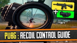 PUBG Mobile M416 + 6x Scope Recoil Control Guide