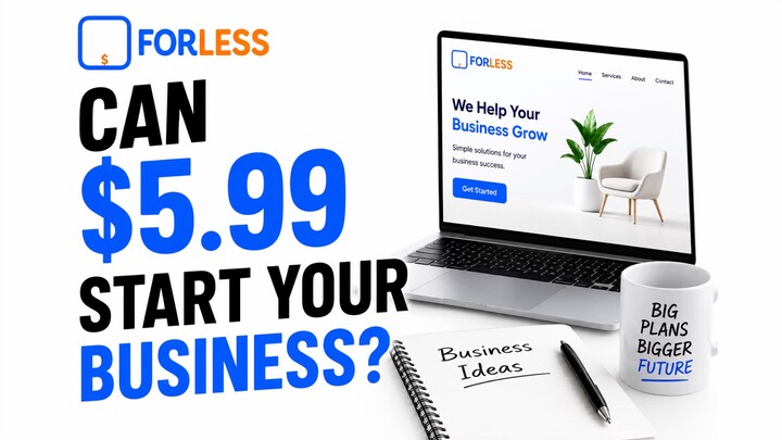 Best AI Website Builder | Professional Website for Only $5.99/Year | Forless