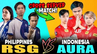 INDO BUGBOG NA NAMAN? RSG PH VS AURA INDO I CROSS SERVER MATCH I MOBILE LEGENDS