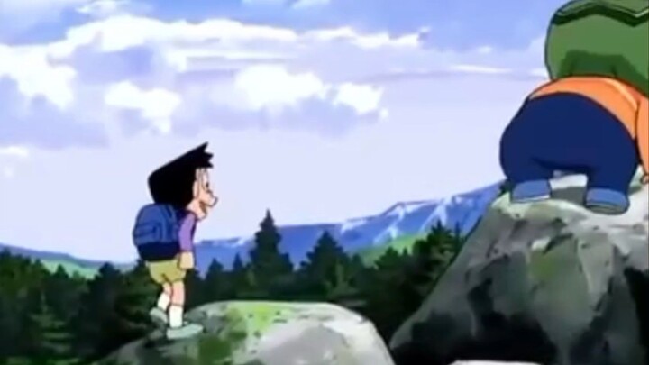 giant dan suneo kabur dari rumah