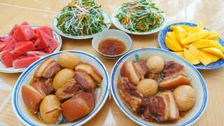 " NHỚ QUÀI" Món Thịt Kho Hột Vịt Cùng DƯA GIÁ, Xoài Chín Trong Bữa Cơm Người Miền Tây | MTQH