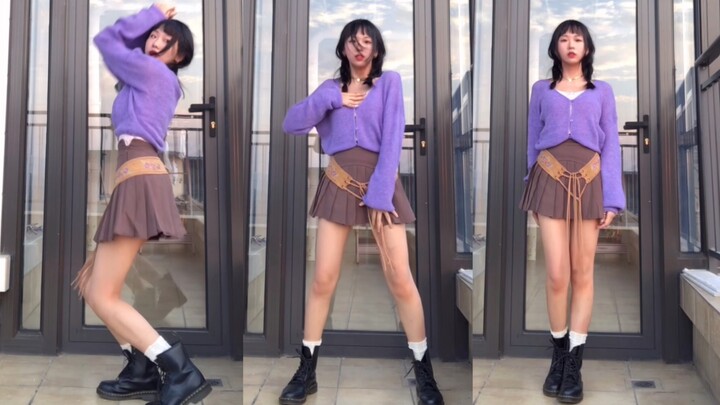 HyunA PING PONG cover dance｜Original camera long-legged hot girl｜The balcony is also a stage