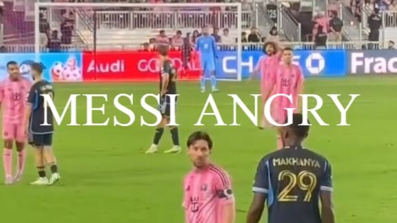 Messi angry
