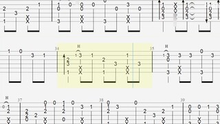 【Fingerstyle Guitar Tab】Loving you at 105 degrees