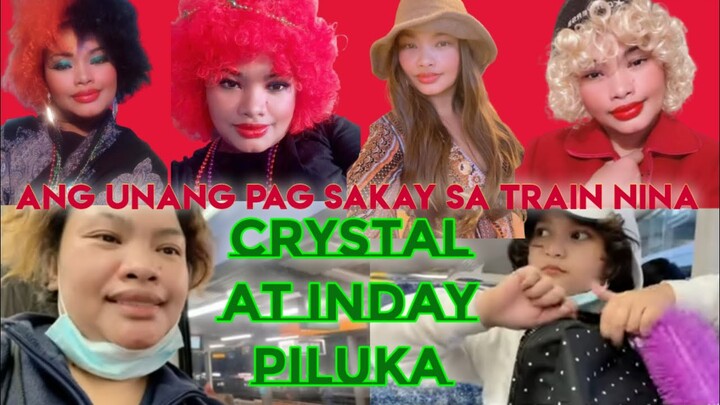 First time mag sakay ng Train ni inday piluka at crystal gumala sa black town