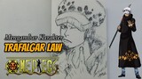 Cara menggambar Trafalgar Law One Piece