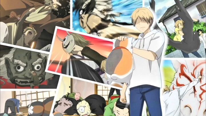 "Natsume's one punch makes all monsters equal" [Natsume's Book of Friends]