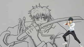 วาดรูป "ยูตะ" ในเรื่องมหาเวทย์ผนึกมาร มือใหม่หัดวาด 1