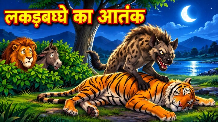 लकड़बग्घे का आतंक | hindi kahani | kahani | animal story | panchtantra ki kahani