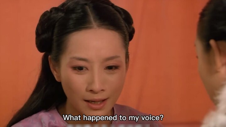 An Xiaoniao's voice is hoarse in the English dubbing of Legend of Zhen Huan