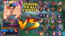 gusion vs all fighter, best moment gusion