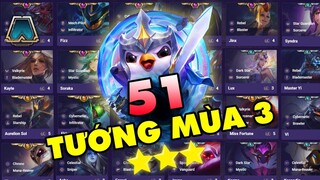 CHI TIẾT KỸ NĂNG VÀ CÁCH LÊN ĐỒ CỦA 51 TƯỚNG TRONG ĐẤU TRƯỜNG CHÂN LÝ MÙA 3 (PHẦN 2)