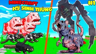 MINECRAFT KÝ SINH TRÙNG TẬP 1: KÝ SINH TRÙNG CHUỘT SIÊU TO KHỔNG LỒ ???