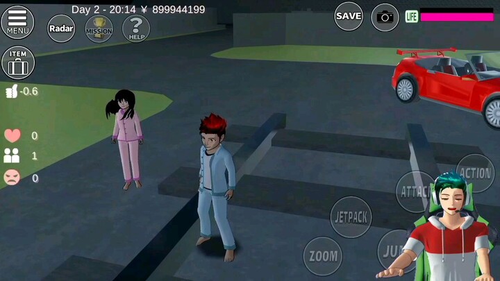 Penampakan Hantu Teke-teke Di Sakura school simulator