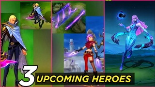 3 UPCOMING HEROES IN MOBILE LEGENDS 2023 || MLBB NEW HEROES GAMEPLAY 2023 || NOVARIA-ESTEBAN-IXIA