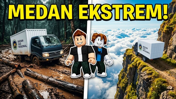 AYAH & RYUGA MENAKLUKKAN JALAN RUSAK DENGAN TRUK MBG!