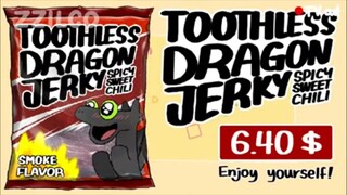 Toothless Dragon Jerky - spicy sweet chili