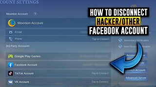 HOW TO DISCONNECT FORGOT PASSWORD/HACKER/OTHER FACEBOOK ACCOUNT - Mobile Legends