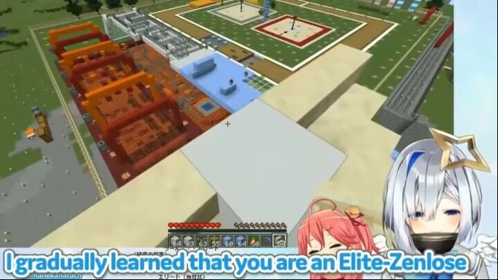 Hololive Clip Moment | Rushia Get Frustration play among us - aqua, kanata play Minecraft ft.miko