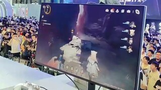 The winner is the one who gets the big break! He sweats a lot on stage and the audience enjoys it! [