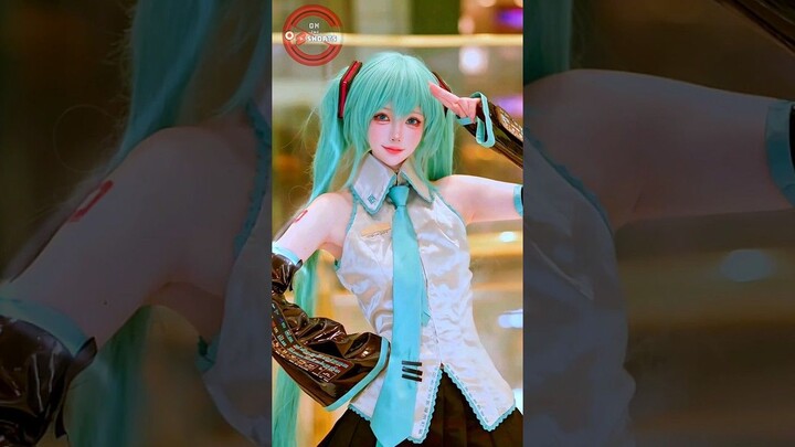 Hatsune Miku Avatar So Cute ❤️ Vocaloid Hatsune Miku Cosplay #shorts