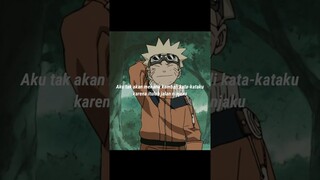 Aku tak akan menarik kembali kata-kataku - Uzumaki Naruto #shorts #anime #animmomen